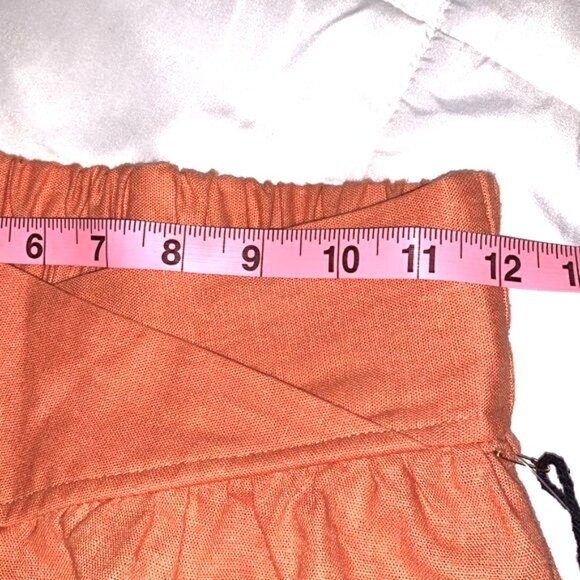 Banjara XS Rust Linen/Rayon Blend Elastic Waist Women’s Pants - Picture 9 of 11